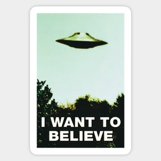 I Want To Believe #3 UFO Conspiracy Ancient Aliens Sticker